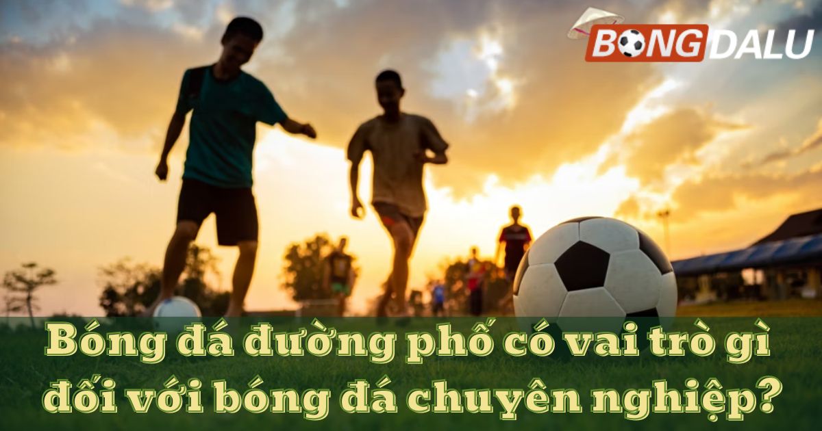 Bóng đá đường phố có vai trò gì đối với bóng đá chuyên nghiệp?