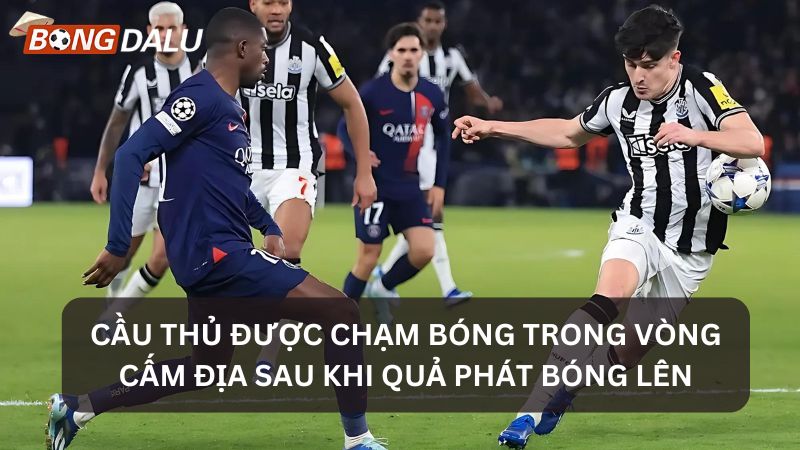 Được phép chạm bóng trong vòng cấm địa